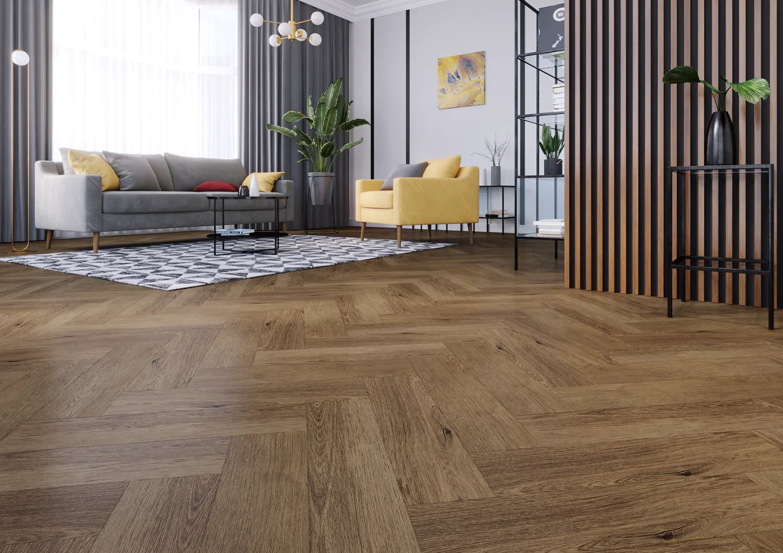 Arbiton Amaron Herringbone Click Dąb Georgetown - zdjęcie 2