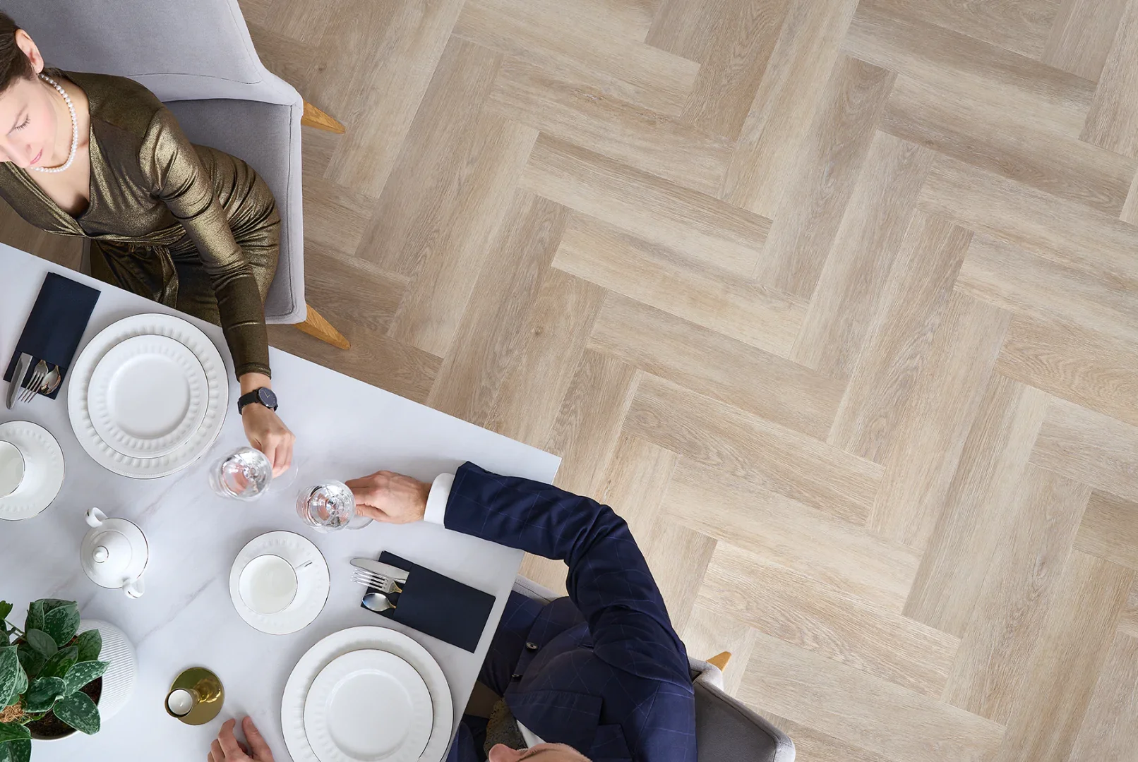 Arbiton Amaron Herringbone Click Dąb Stamford - zdjęcie 2