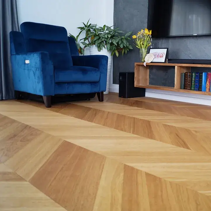 Realizacja: salon z jodełką